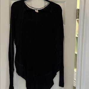 Black Long Sleeve Free People Sweater